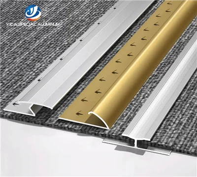 چه اندازه‌هایی از حاشیه آلومینیومی فرش موجود است؟